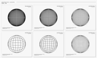 geometrico linea globo design modello vettore. astratto miscela linea terra logo. vettore