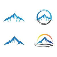 immagini del logo di montagna vettore