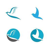 illustrazione delle immagini del logo della colomba vettore