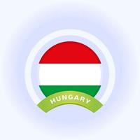 bandiera ungheria cerchio vettore