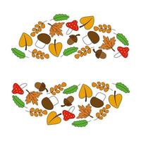 autunno decorazione design. salutare azienda agricola salutare cibo. autunno decorazione. biologico frutta. vettore