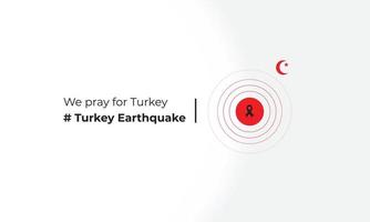 pregare per tacchino terremoto tacchino nazionale bandiera e carta geografica illustrazione terremoto tragedia nel tacchino sfondo. tacchino terremoto disastro febbraio 5, 2023 vettore