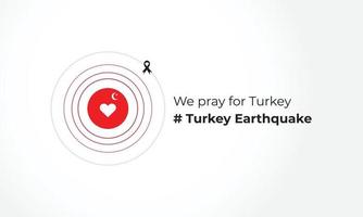 pregare per tacchino terremoto tacchino nazionale bandiera e carta geografica illustrazione terremoto tragedia nel tacchino sfondo. tacchino terremoto disastro febbraio 5, 2023 vettore