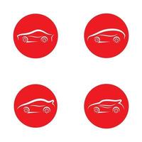 illustrazione delle immagini del logo dell'automobile vettore