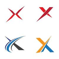 immagini del logo della lettera x vettore