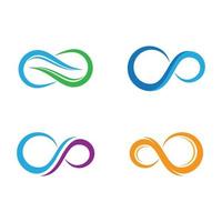 immagini del logo infinito vettore