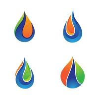immagini del logo di petrolio e gas vettore