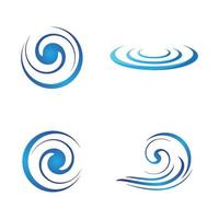 immagini del logo dell'onda d'acqua vettore