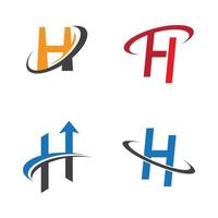 illustrazione delle immagini del logo della lettera h vettore