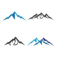 immagini del logo di montagna vettore