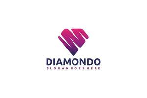 logo diamante vettore