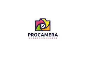 Logo della fotocamera professionale vettore