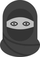 niqab vettore icona