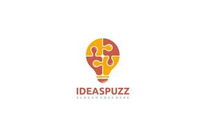 logo idea puzzle vettore