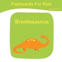 dinosauro flashcard collezioni. dinosauro educativo stampabile flashcard. vettore manifesto per prescolastico formazione scolastica.