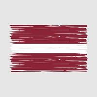 Lettonia bandiera spazzola vettore