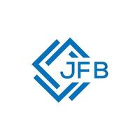 jfb lettera logo design su bianca sfondo. jfb creativo cerchio lettera logo concetto. jfb lettera design. vettore