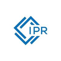 ipr lettera logo design su bianca sfondo. ipr creativo cerchio lettera logo concetto. ipr lettera design. vettore