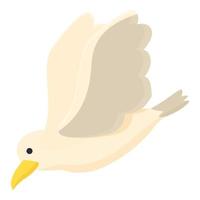 gabbiano cacciatore icona cartone animato vettore. mare uccello vettore