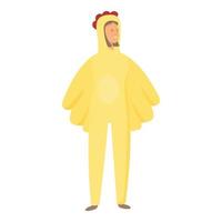 Gallo Halloween animale costume icona cartone animato vettore. carino personaggio vettore