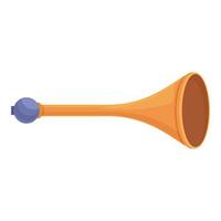 grande vuvuzela icona cartone animato vettore. calcio corno vettore