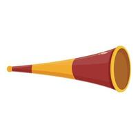 forte vuvuzela icona cartone animato vettore. calcio corno vettore