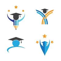 progettazione del logo di educazione vettore