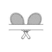 tennis icona vettore. tennis racchetta illustrazione cartello. sport simbolo o logo. vettore