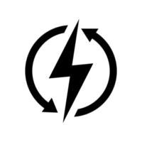 rinnovabile energia vettore icona. eco illustrazione cartello. riciclare simbolo o logo.