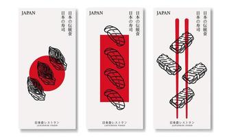 premio vettore design sfondo giapponese cucina ristorante