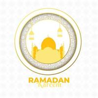 Ramadan Kareem sfondo vettore