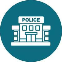 polizia stazione vettore icona