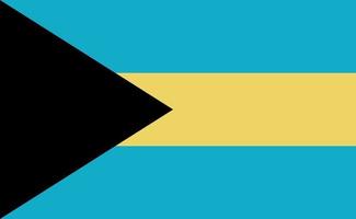 Bahamas bandiera nazionale in proporzioni esatte - illustrazione vettoriale