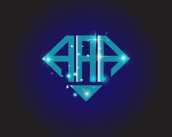 aaa lettera logo creativo design. aaa unico design. vettore