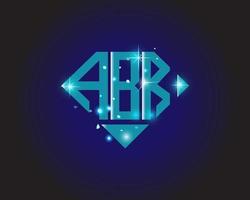 abr lettera logo creativo design. abr unico design. vettore