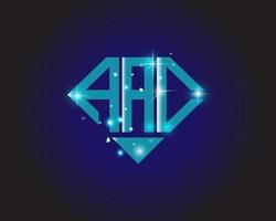 aac lettera logo creativo design. aac unico design. vettore