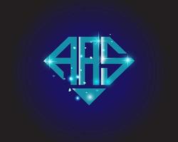 aas lettera logo creativo design. aas unico design. vettore