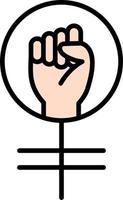 femminismo vettore icona
