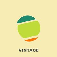 Vintage ▾ astratto logo design vettore illustrazione