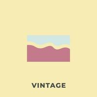Vintage ▾ astratto logo design vettore illustrazione