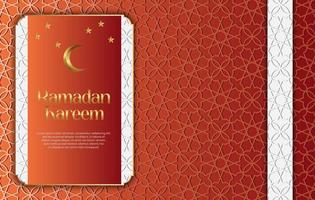 premio vettore islamico stile Ramadan kareem e eid decorativo sfondo