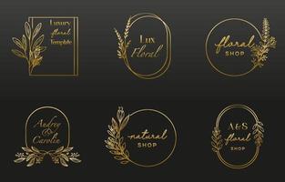 lusso logo collezione per il branding vettore