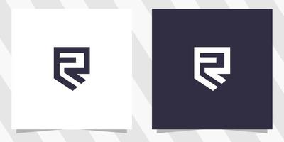 lettera fr rf logo design vettore