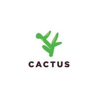 cactus logo modello vettore illustrazione