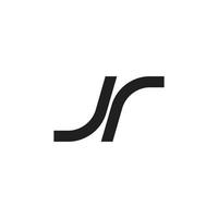 lettera j e r logo icona vettore. vettore