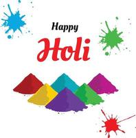 contento holi Festival di colori indiano Festival celebrazione vettore illustrazioni