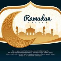 sfondo vettoriale di ramadan kareem