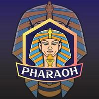 Faraone logo gamer vettore