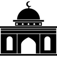 illustrazione vettore grafico design silhouette di musulmano moschea