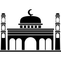 illustrazione vettore grafico design silhouette di musulmano moschea